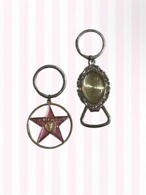 Hollywood Star Pink Metal Keychain Bottle Opener Set